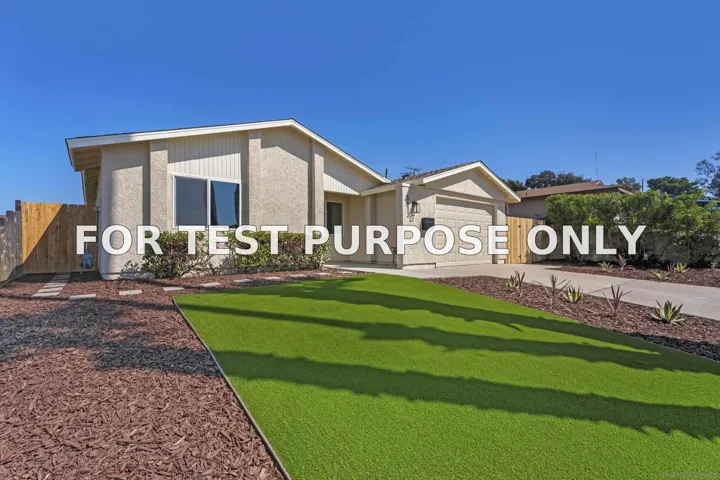 Demo/Test Data 5612 Zircon, San Diego, CA 92114
