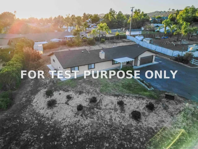 Demo/Test Data 526 Brazos St., Ramona, CA 92065