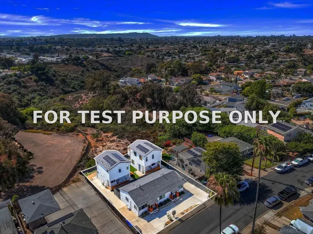 Demo/Test Data 2868-70 Preece St, San Diego, CA 92111
