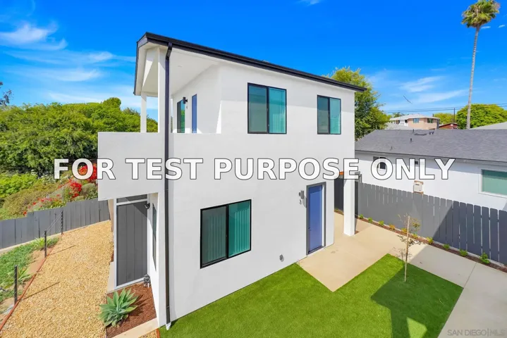 Demo/Test Data 2868-70 Preece St, San Diego, CA 92111