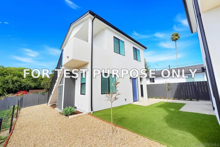 Demo/Test Data 2868-70 Preece St, San Diego, CA 92111