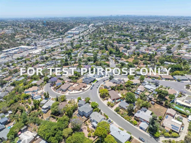 Demo/Test Data 6283 Lorca Drive, San Diego, CA 92115