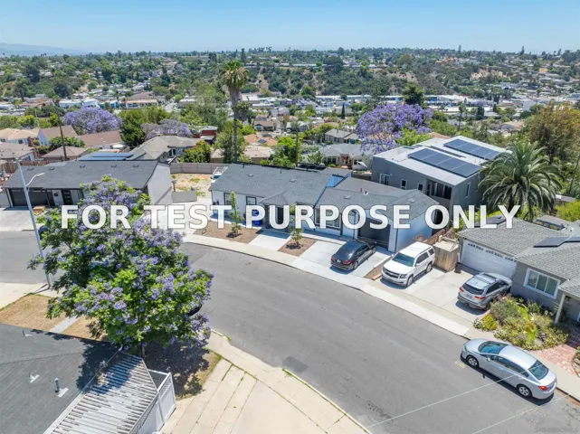 Demo/Test Data 6283 Lorca Drive, San Diego, CA 92115