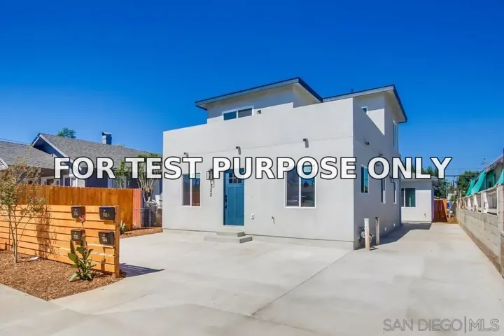 Demo/Test Data 752 W 9th Avenue, Escondido, CA 92025