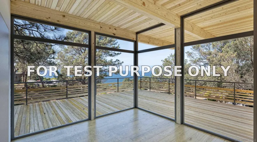 Demo/Test Data 00000 Hidden Pines, Del Mar, CA 92014