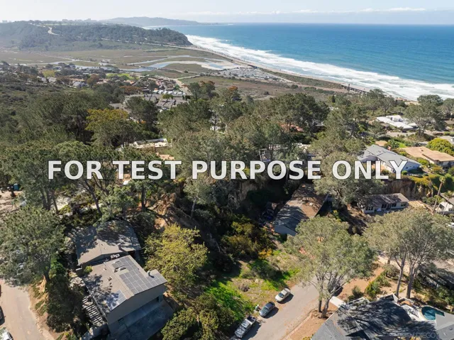 Demo/Test Data 00000 Hidden Pines, Del Mar, CA 92014