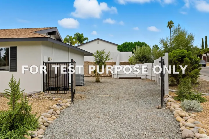 Demo/Test Data 12215 Santiago Road West Unit Santiago, San Diego, CA 92128