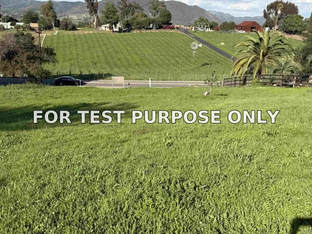 Demo/Test Data 1851 E Mission, Fallbrook, CA 92028