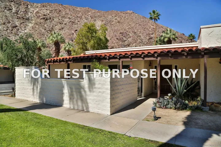 Demo/Test Data 1682 Montezuma Ct Unit 13, Borrego Springs, CA 92004