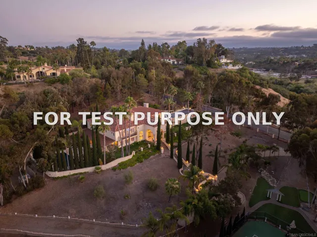 Demo/Test Data 459 Flores De Oro, Rancho Santa Fe, CA 92067