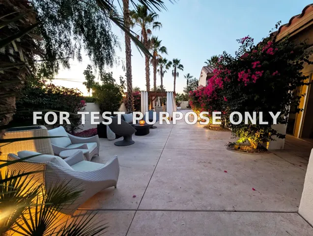 Demo/Test Data 102 Mission Lake Way, Rancho Mirage, CA 92270