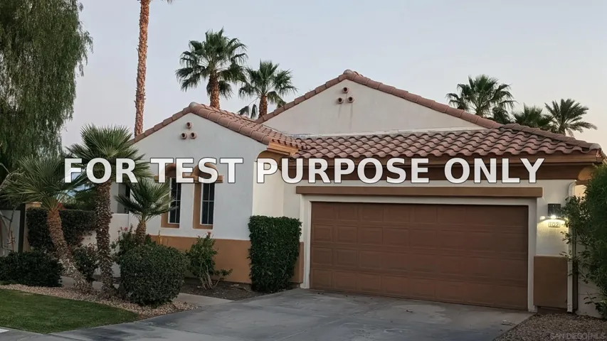 Demo/Test Data 102 Mission Lake Way, Rancho Mirage, CA 92270