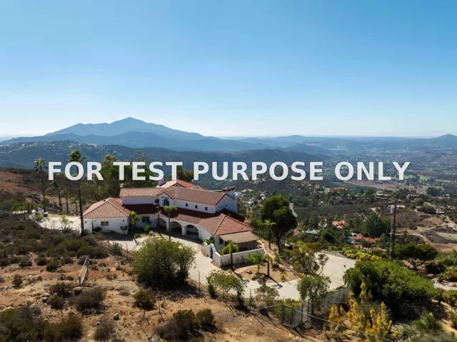Demo/Test Data 4029 Alta Loma Dr, Jamul, CA 91935