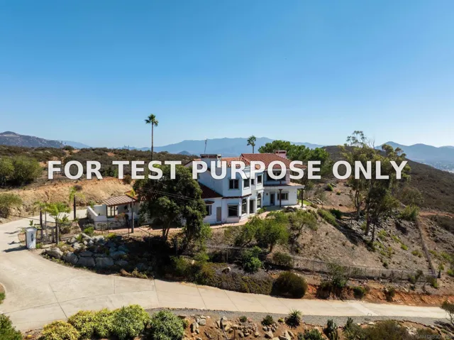 Demo/Test Data 4029 Alta Loma Dr, Jamul, CA 91935