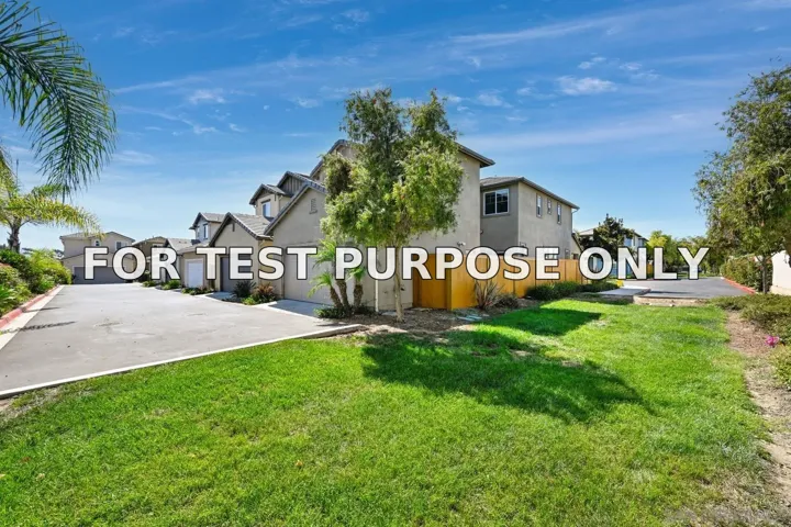 Demo/Test Data 1786 Jasmine Way, Oceanside, CA 92054
