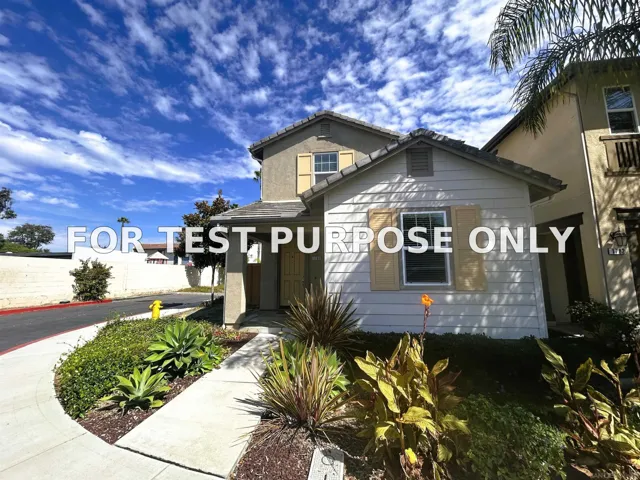 Demo/Test Data 1786 Jasmine Way, Oceanside, CA 92054