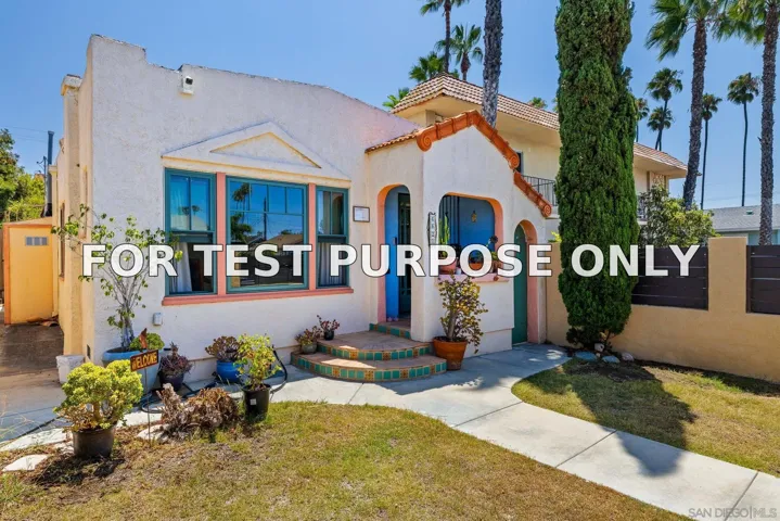 Demo/Test Data 4621 Alabama, San Diego, CA 92116
