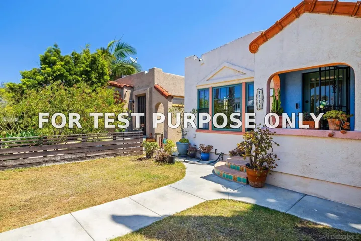Demo/Test Data 4621 Alabama, San Diego, CA 92116