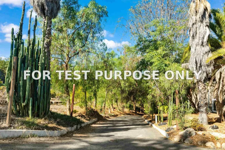 Demo/Test Data 30015 Ridge Creek Rd, Valley Center, CA 92082