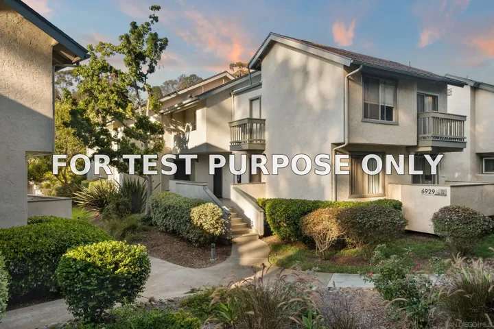 Demo/Test Data 6929 Park Mesa Way Unit 126, San Diego, CA 92111