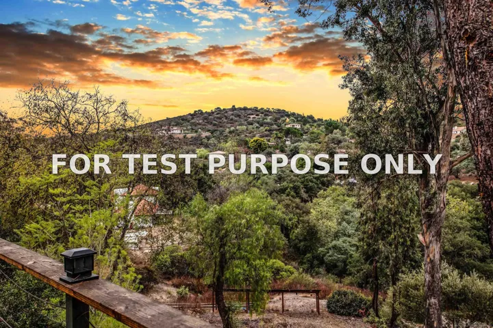 Demo/Test Data 2368 Palo Danzante, Alpine, CA 91901