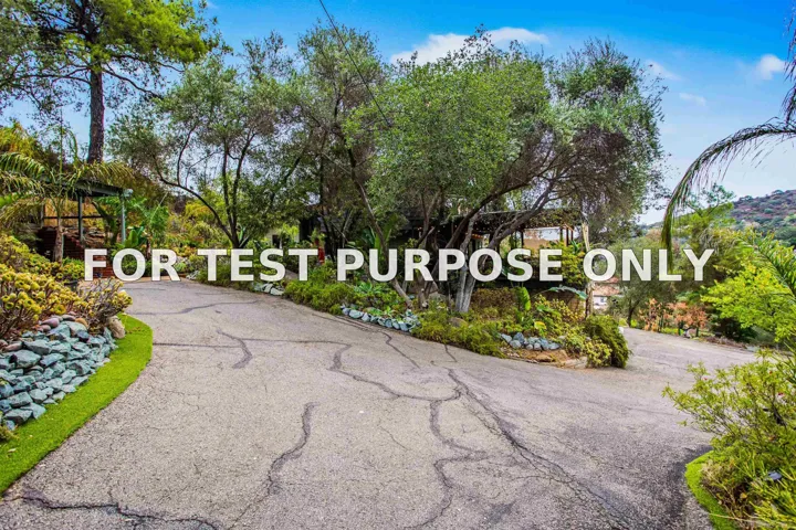 Demo/Test Data 2368 Palo Danzante, Alpine, CA 91901