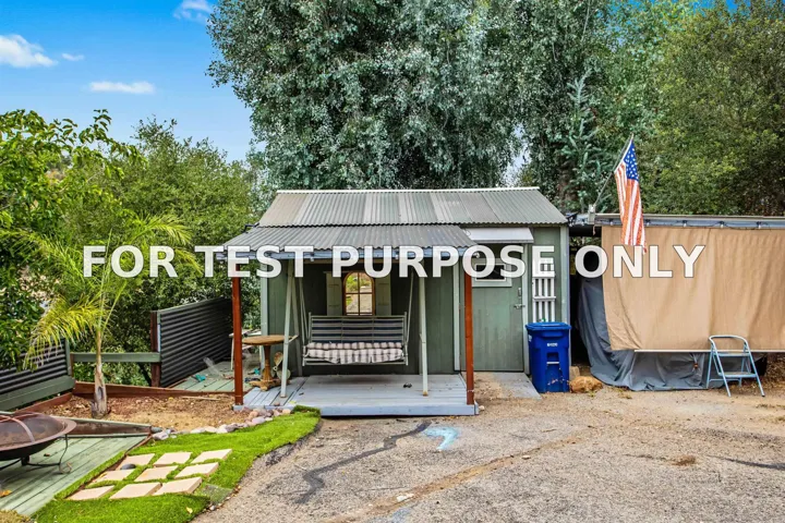 Demo/Test Data 2368 Palo Danzante, Alpine, CA 91901