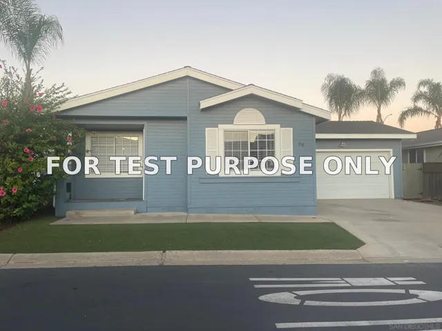 Demo/Test Data 15935 Spring Oaks Rd Unit 38, El Cajon, CA 92021