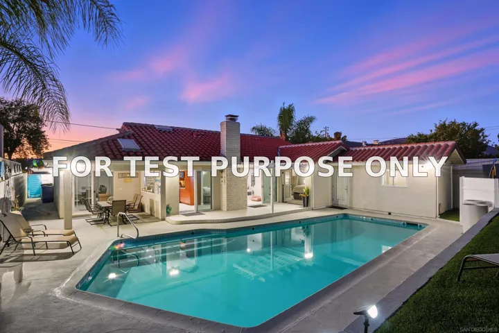 Demo/Test Data 5449 Chaparajos Ct, San Diego, CA 92120