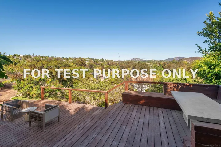 Demo/Test Data 2815 Santa Fe Vista Ct, Encinitas, CA 92024