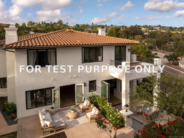 Demo/Test Data 2815 Santa Fe Vista Ct, Encinitas, CA 92024