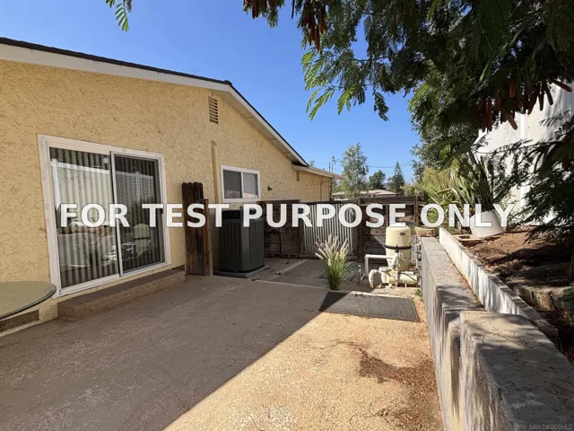 Demo/Test Data 10955-10957 Valle Vista Road, Lakeside, CA 92040