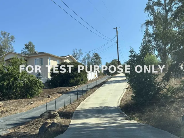 Demo/Test Data 10955-10957 Valle Vista Road, Lakeside, CA 92040
