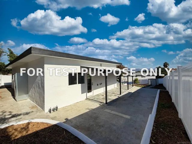 Demo/Test Data 2108 El Prado Ave, Lemon Grove, CA 91945