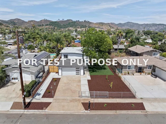 Demo/Test Data 1160 Erica St, Escondido, CA 92027