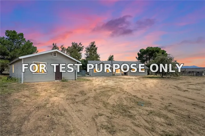 Demo/Test Data 49795 Cherokee, Aguanga, CA 92536