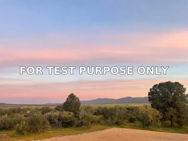 Demo/Test Data 56795 Cain Road Unit 0, Anza, CA 92539