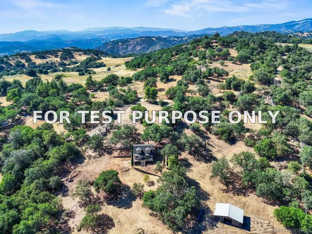 Demo/Test Data 4651 Eagle Peak Rd, Julian, CA 92036