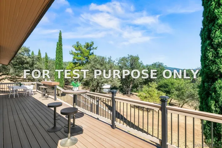 Demo/Test Data 4651 Eagle Peak Rd, Julian, CA 92036