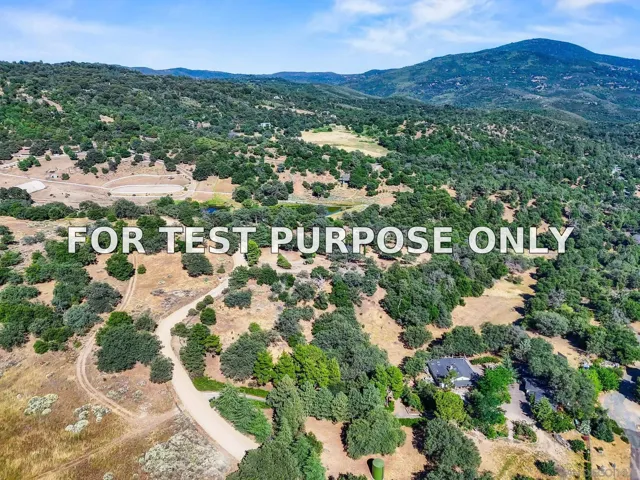 Demo/Test Data 4651 Eagle Peak Rd, Julian, CA 92036