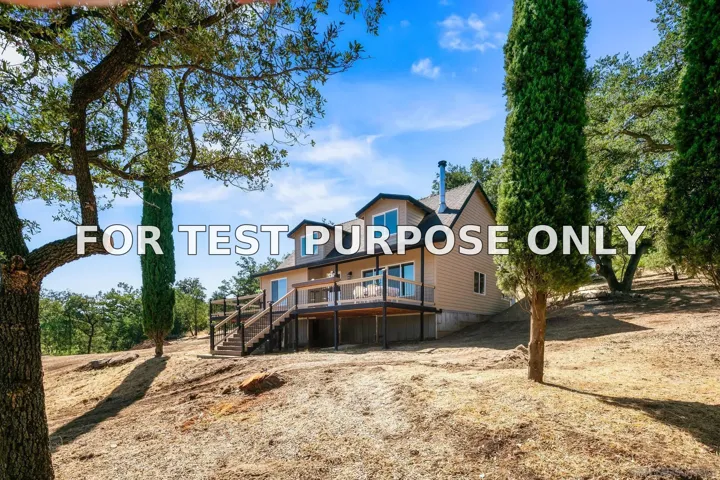 Demo/Test Data 4651 Eagle Peak Rd, Julian, CA 92036