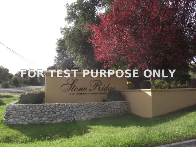 Demo/Test Data 35109 Highway 79 Unit Sp #241, Warner Springs, CA 92086