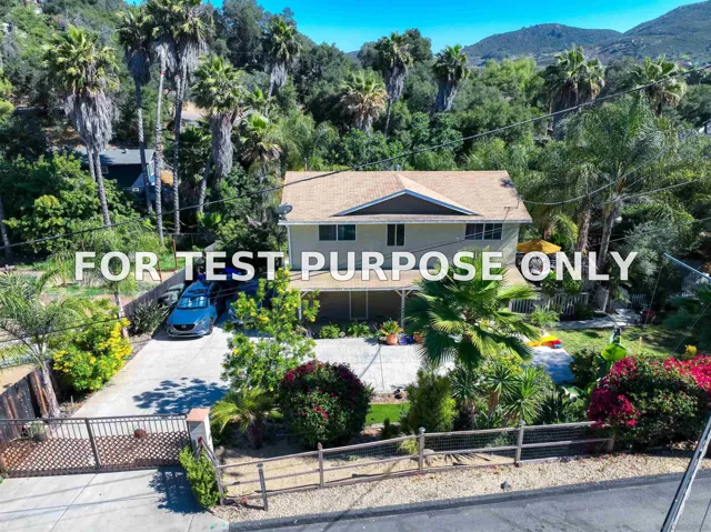 Demo/Test Data 10179 Canyon Dr, Escondido, CA 92026