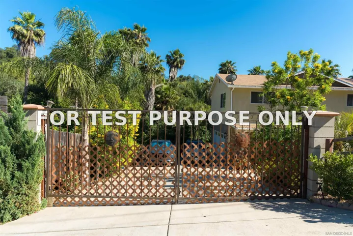 Demo/Test Data 10179 Canyon Dr, Escondido, CA 92026