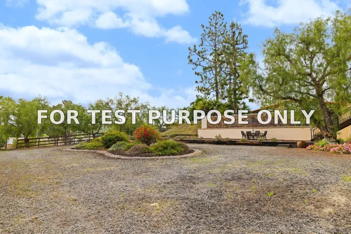 Demo/Test Data 16822 Zumaque St, Rancho Santa Fe, CA 92067