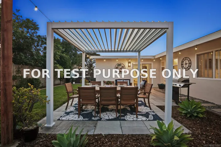 Demo/Test Data 4489 Bertha Street, San Diego, CA 92117