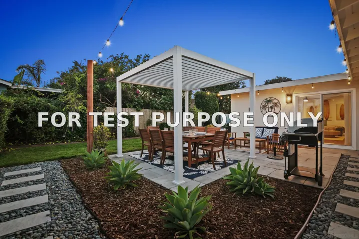 Demo/Test Data 4489 Bertha Street, San Diego, CA 92117