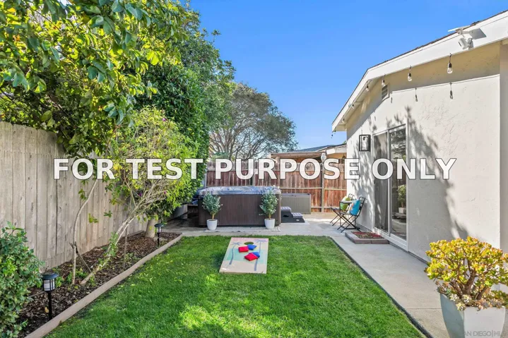 Demo/Test Data 4489 Bertha Street, San Diego, CA 92117
