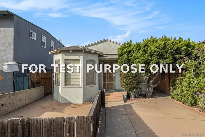 Demo/Test Data 814-816 San Luis Rey Place, San Diego, CA 92109