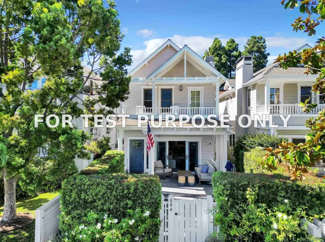 Demo/Test Data 844 C Avenue, Coronado, CA 92118